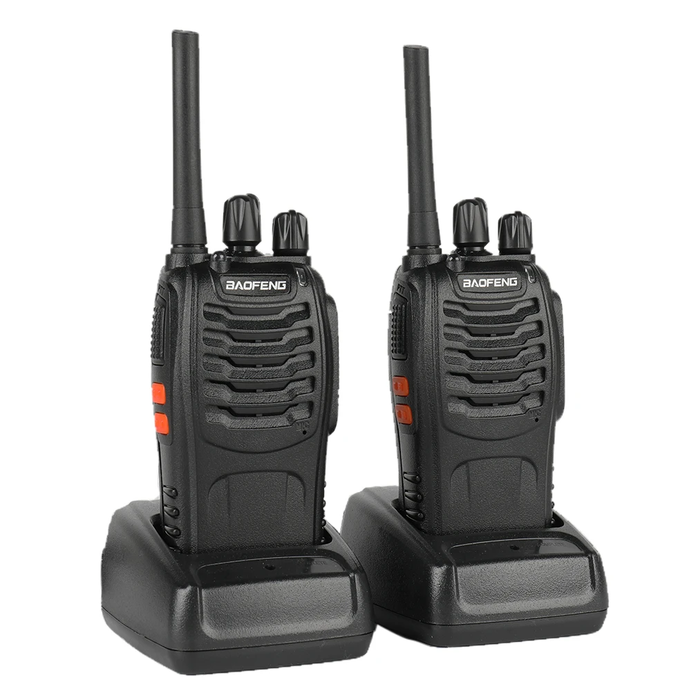Very Cheap gvau1 2 PCS Baofeng BF 88E PMR Aktualisiert Version von 888S Walkie Talkie mit USB Ladegerät UHF 446 MHz 0,5 W 16 CH Handheld Schinken