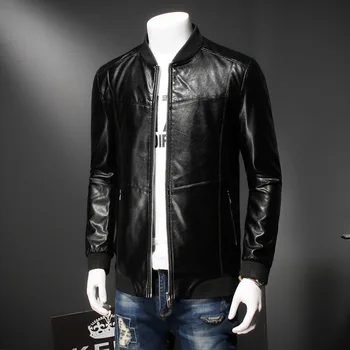 

plus size 8XL 7XL 6XL 5XL New Leather Jackets Men's Jacket Outwear Men's Coats Winter Casual Mens Jackets Motorcycle Outerwear