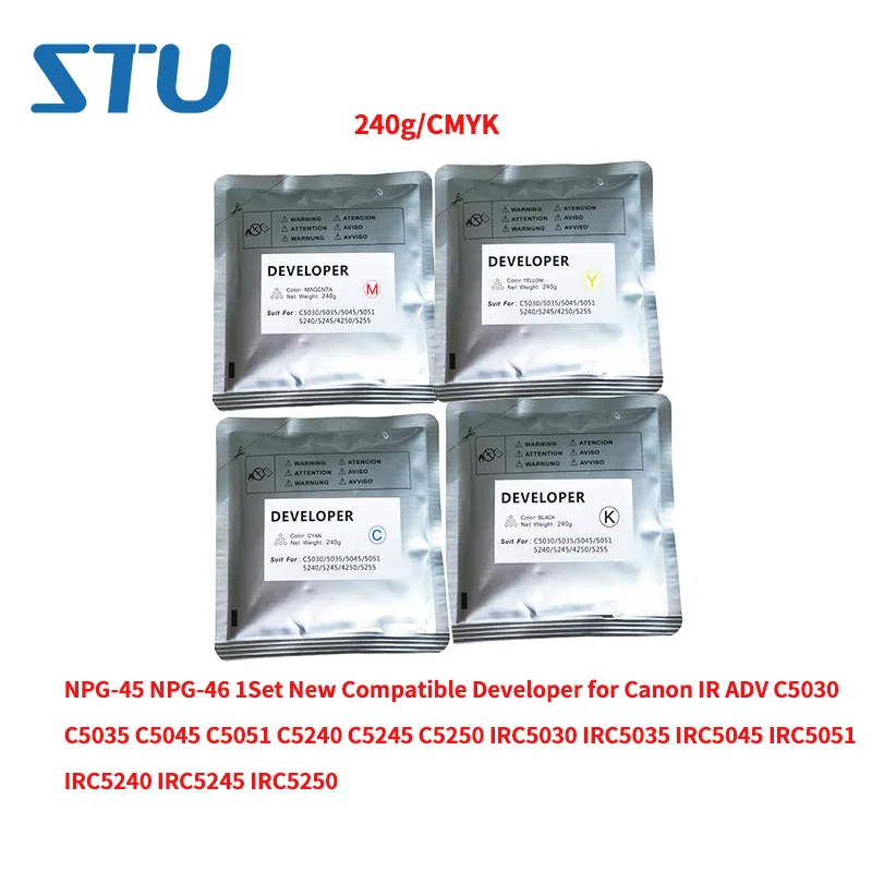 US $120.77 NPG45 NPG46 1Set Compatible Developer for Canon IR ADV C5030 C5035 C5045 C5051 C5240 C5245 C5250 IRC5030 IRC5035 IRC5045