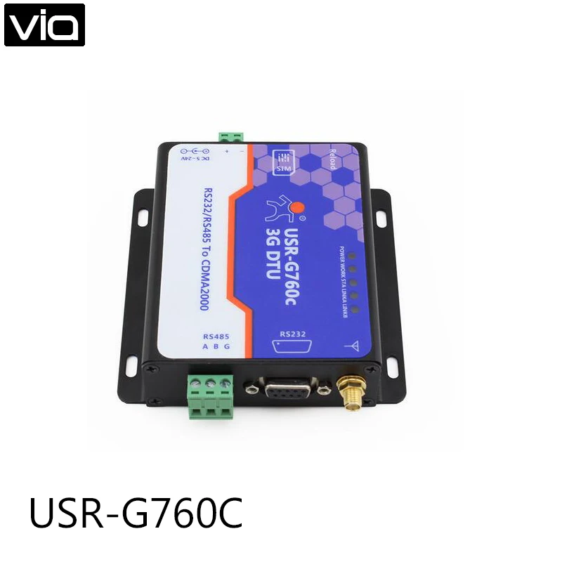

USR-G760C Free Shipping RS232 RS485 Serial 3G Modems CDMA2000 1xEV-DO Revision 0 and A Network