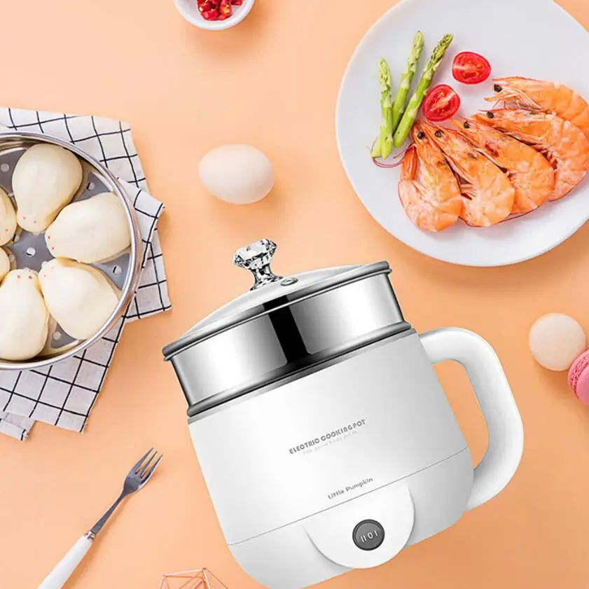 Multifunctional Electric Cooker 220V Heating Pan Electric Cooking Pot Machine Hotpot Noodles Eggs Soup Steamer mini rice cooker