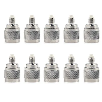 

Areyourshop Sale 10Pcs Adapter N Plug Male To FME Female Jack RF Connector Straight M/F minijack pl