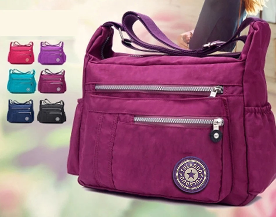 Женские сумки-мессенджеры, Дамская нейлоновая сумка для путешествий, Повседневная оригинальная сумка на плечо, Женская Высококачественная вместительная сумка через плечо