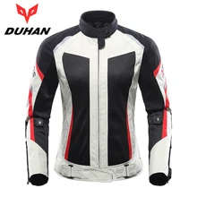 DUHAN Women Motorcycle Jacket Breathable Motorcycle Clothing Summer Women Moto Jacket And Motorcycle Pants Racing Clothes Suit