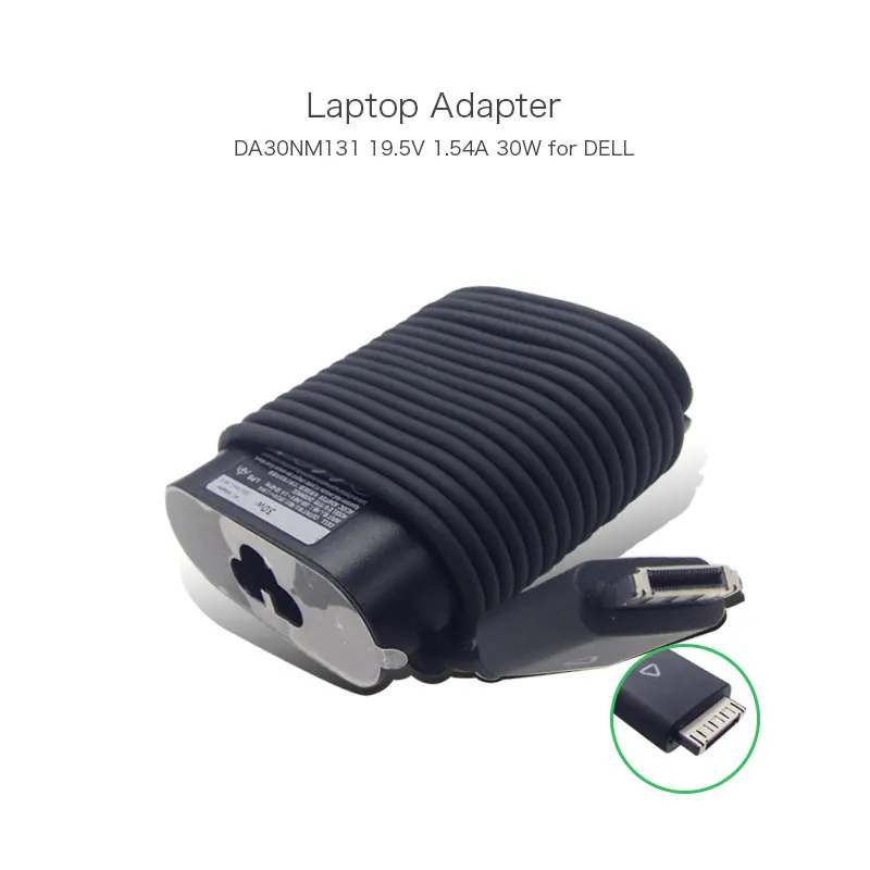 

Original Oval Shape 30W 19.5V 1.54A 40 pin DA30NM131 08N3XW AC Adapter For Dell Latitude ST 10 ST2 10e ST2e Tablets AA30NM131