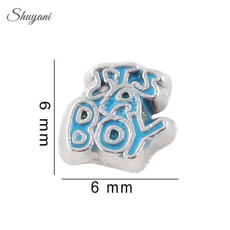 

20pcs/lot New Alloy Blue Word It's A Boy Charms Floating Locket Charms fit Living Memory Locket Wholesale