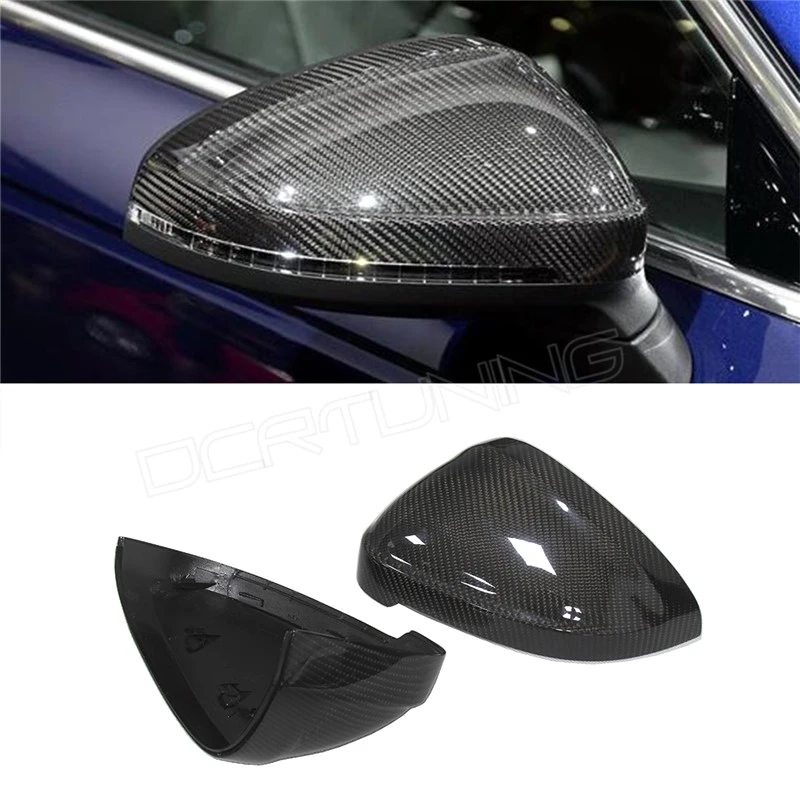 Replacement Style & Add On Style For Audi A4 S4 A5 S5 2016 - UP Rear View Side Mirror Cover Carbon Fiber