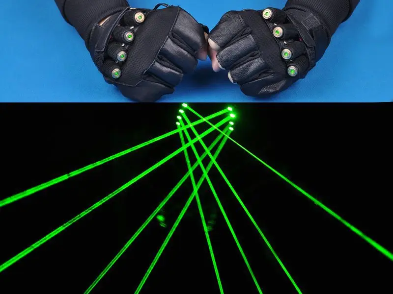 

DJ /Stage show /Party /4pcs*Wide beam green laser gloves/Single hand