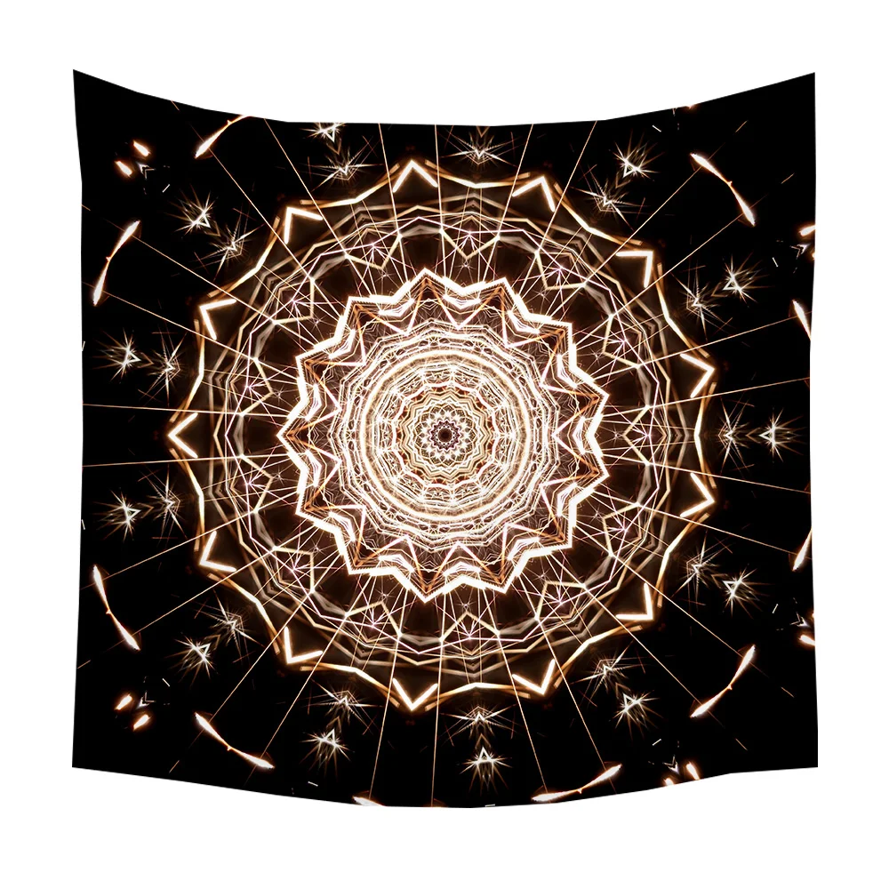 Boniu индийская МАНДАЛА ГОБЕЛЕН настенный подвесной, в технике макраме настенный гобелен из ткани психоделический Гобелен Мандала Настенный Ковер домашний декор