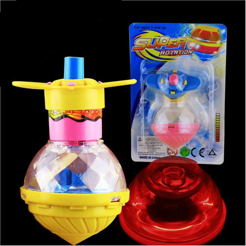

New Children Flashing Rotating Spinning Top Light Up Dazzling Gyro Toys