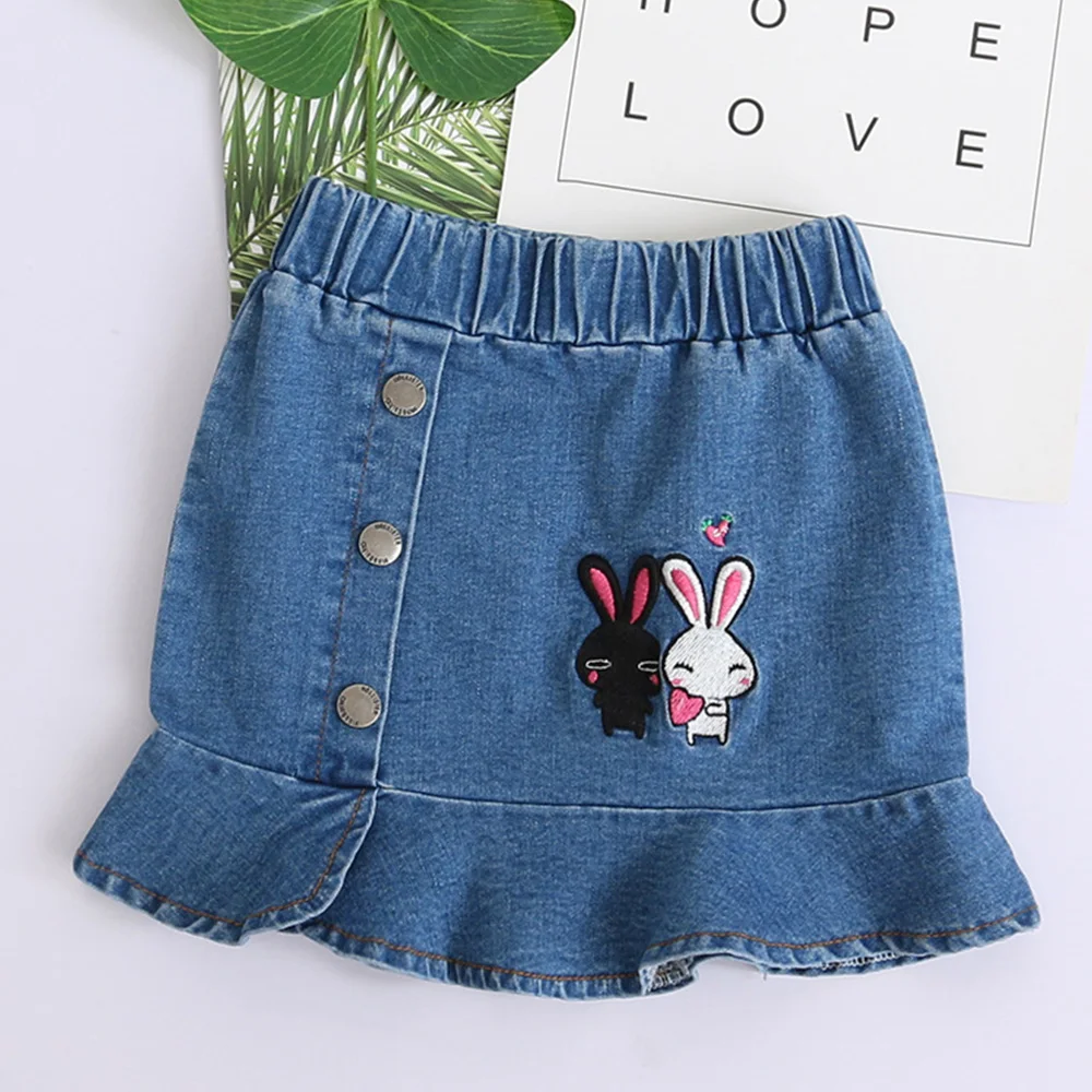 

#K05547 Girls Cute Rabbit Pattern Skirts