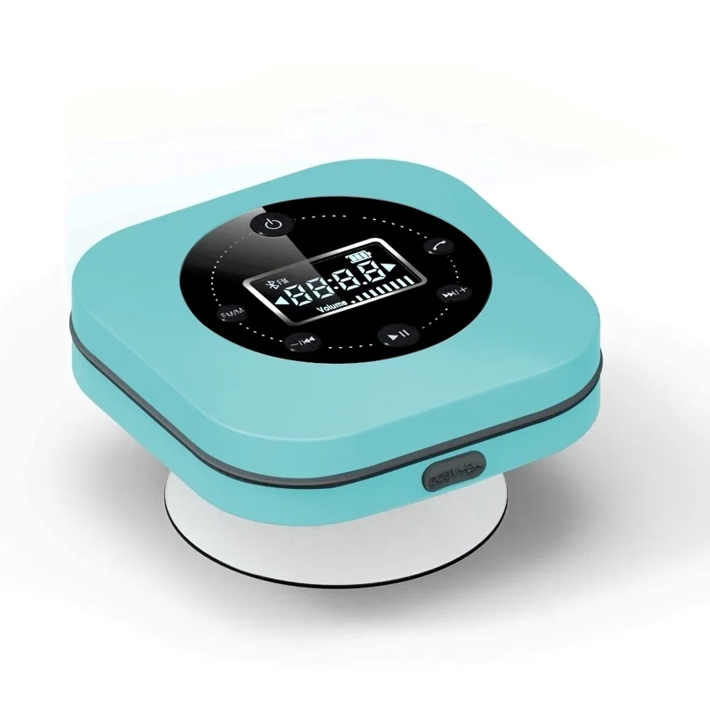 Водонепроницаемый bluetooth динамик для ванной комнаты встроенный fm радио ЖК дисплей