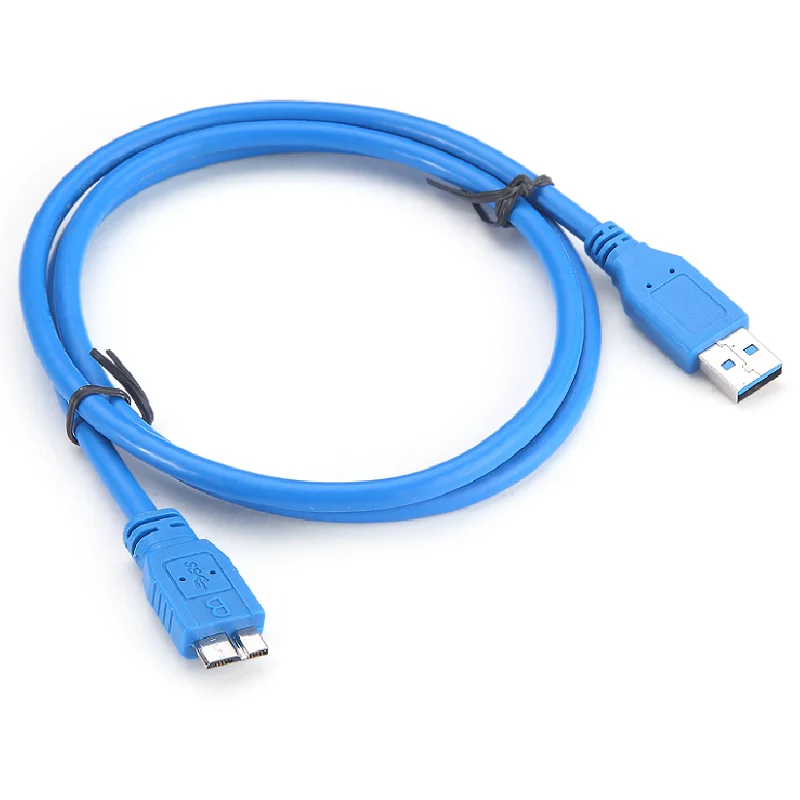 Angle USB PC Data Cable Cord For Toshiba Canvio II 2TB Hard Drive HDTC820XK3C1
