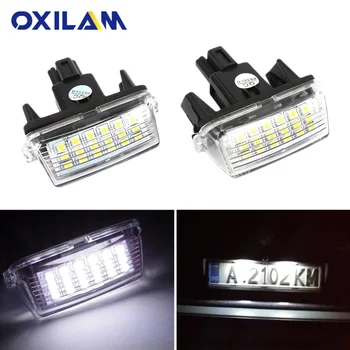 

2Pcs For Toyota Camry 2013 LED License Number Plate Lights Canbus Error Free Car Signal Lamp 12V 6000K White