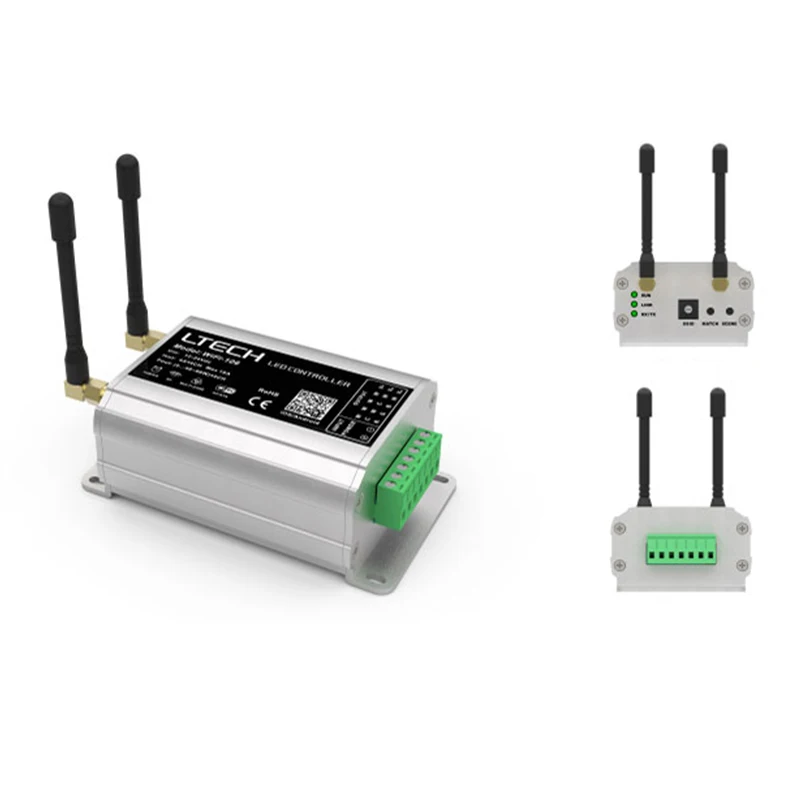 WiFi-106 светодиодный контроллер Wi-Fi с F12 RF пультом дистанционного управления; 2,4 ГГц беспроводной приемник, сенсорная панель светодиодный гибкая светодиодная лента RGB система управления
