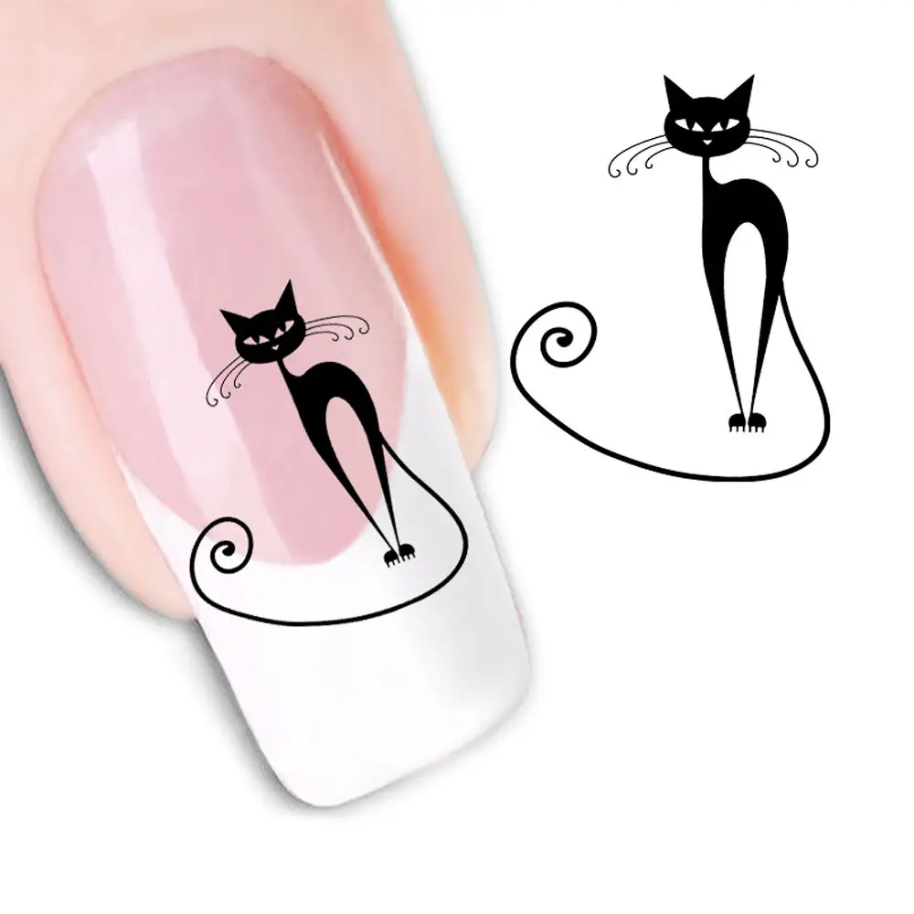 

1 Sheet Nail Art Transfer Stickers 3D Manicure Tips Decal DIY Decor Tool d