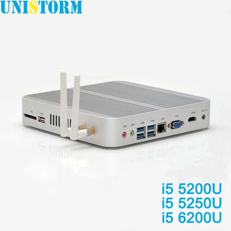 Lowest Price Hot Intel Skylake Fanless Mini PC i5 5200U 5250U 6200U Intel HD Graphics 520 4K HDMI VGA USB Windows 10 Mini Computer TV Box Lowest Price Hot Intel Skylake Fanless Mini PC i5 5200U 5250U 6200U Intel HD Graphics 520 4K HDMI VGA USB Windows 10 Mini Computer TV Box