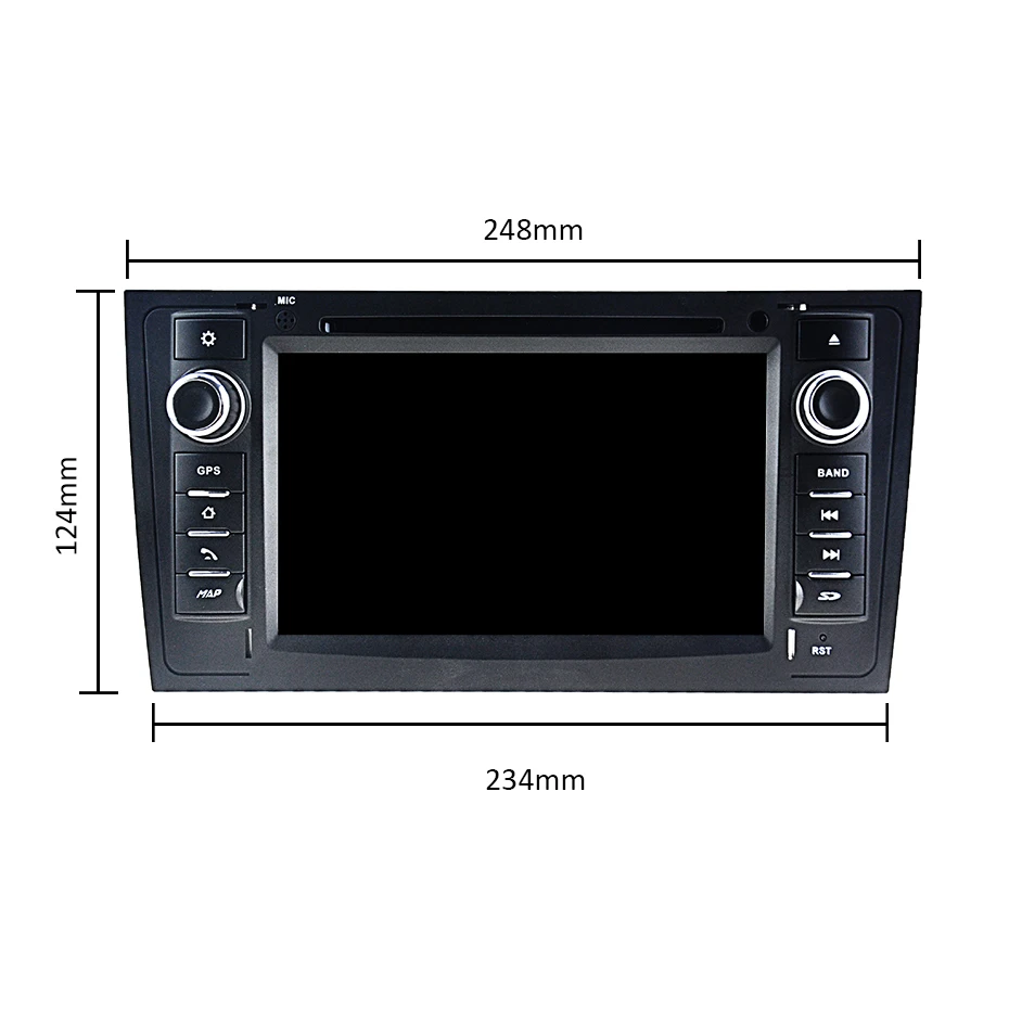 Excellent DSP Android 9.0 2 DIN Auto DVD Player for AUDI A6 4B C5 1997-2005 Allroad 2000-2006 Ibiza GPS Radio Navigation Stereo Screen PC 1