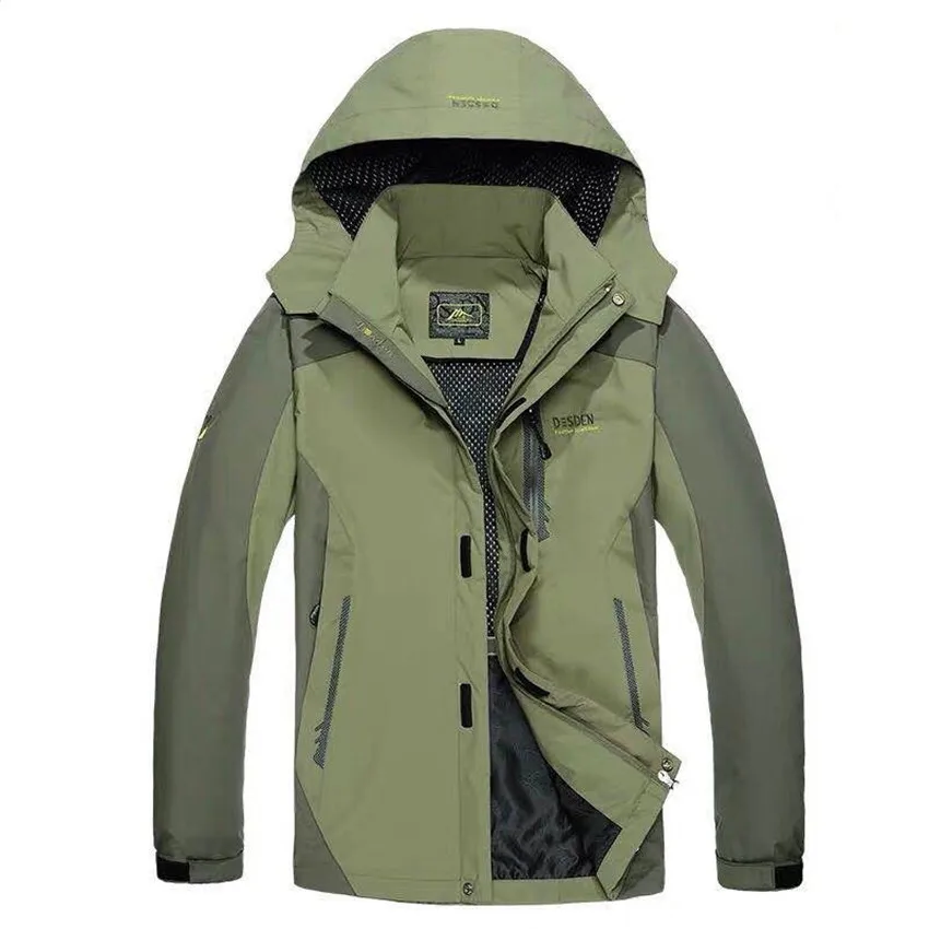 Jackets Men Spring and Autumn Thin Waterproof Windbreaker Outdoor Sports Mountaineering Clothing La