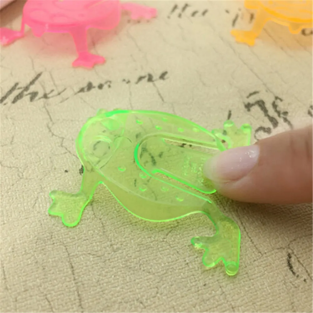 

10PCS Jumping Frog Hoppers Birthday Party Toys for Girl Boy Goody Bag Pinata Fillers Game Kids Party Favor 4.3*4.3cm