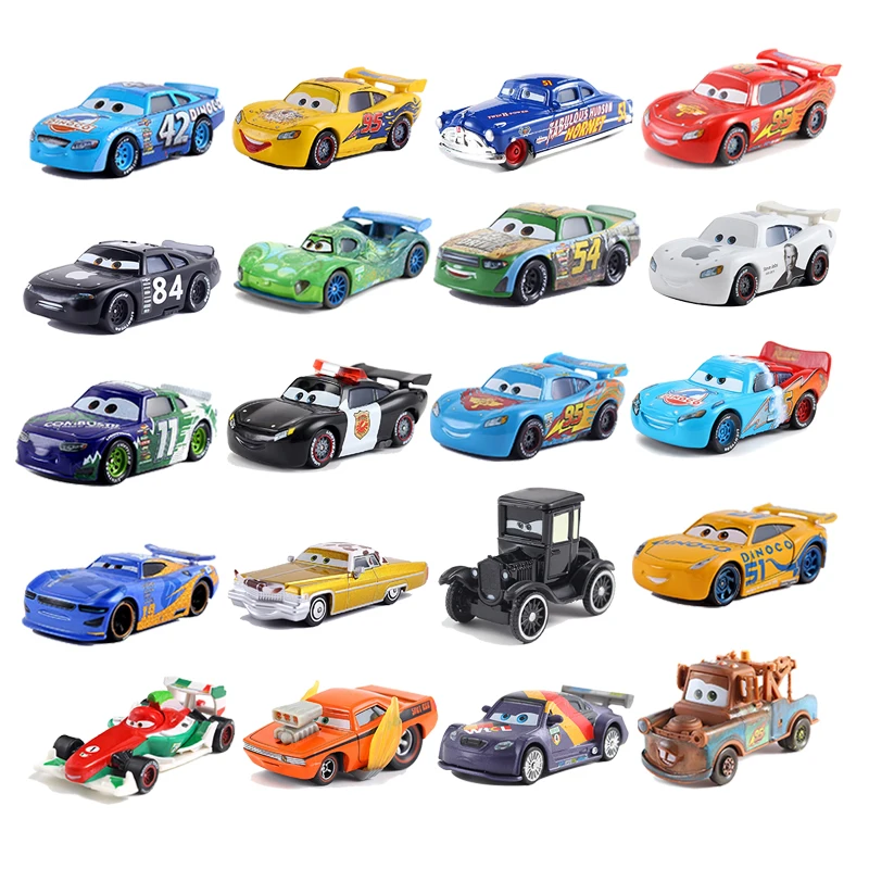 

Cars Disney Pixar Cars 3 Lightning McQueen Mater Jackson Storm Ramirez 1:55 Diecast Vehicle Metal Alloy Boy Kid Toys Gift