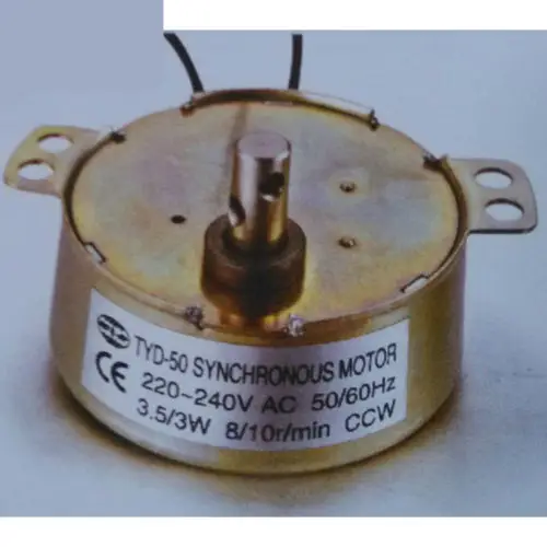 

TYD-50 CCW AC 220/240V 4W 8/10RPM 7mm Shaft Controlled Synchronous Motor