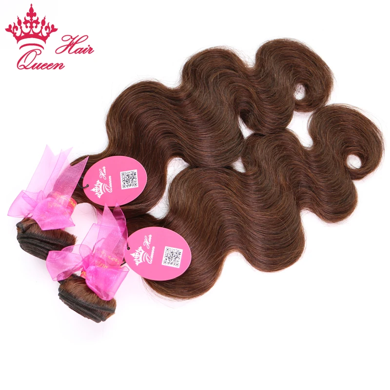 Queen Hair Products Brazilian Body Wave 100% Human Hair Remy #2 Natural Brown Color 12\ Queen Hair Products Brazilian Body Wave 100% Human Hair Remy #2 Natural Brown Color 12\