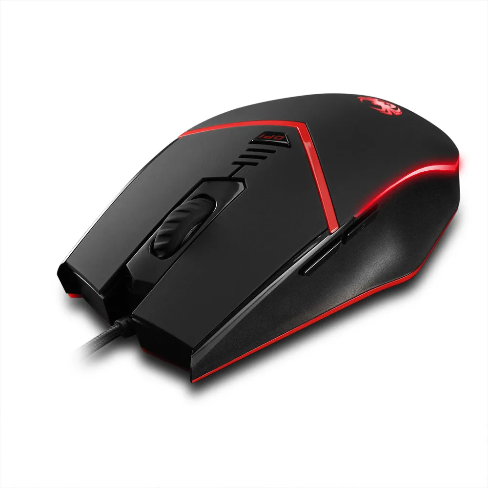 ZELOTES классная игровая мышь Проводная с USB 3200 DPI светодиодный светильник для