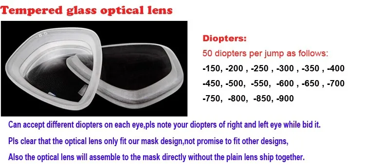 Cheap black dive mask