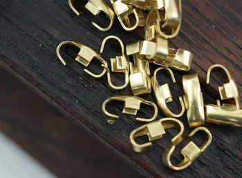 

50 Raw Brass Chain Connectors, Findings (7x2 mm) brs 530