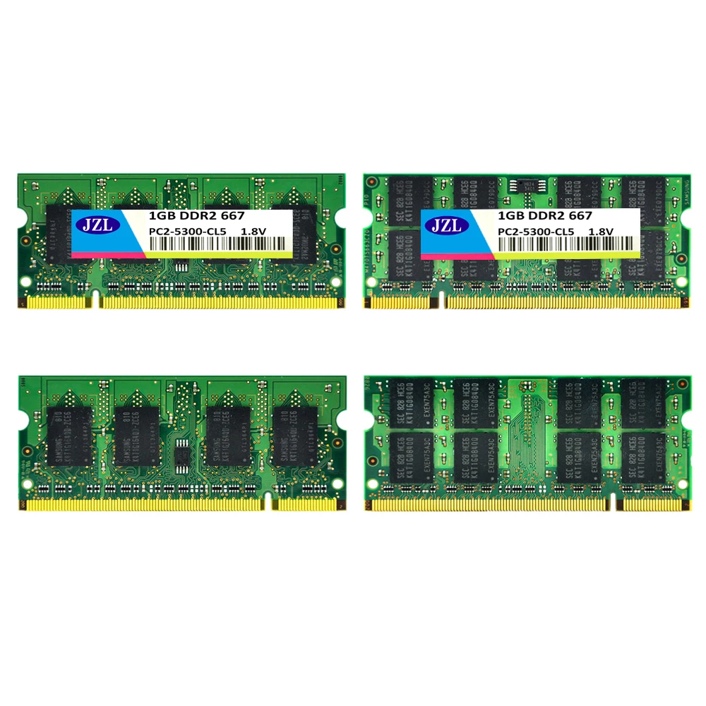 JZL ноутбук оперативная память SODIMM PC2-5300 DDR2 667 МГц 200PIN 1 ГБ/PC2 5300 DDR 2 667 МГц 200 PIN 1,8 в CL5 ноутбук компьютер SD ram
