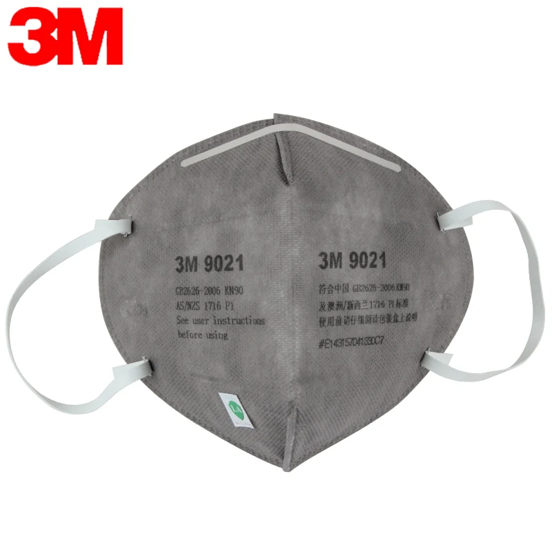 

3M 9021 10pcs/lot Original Particles Respirator Mask folded Gases mask KN90 pm2.5 High Efficiency Filter Cotton Masks H012822