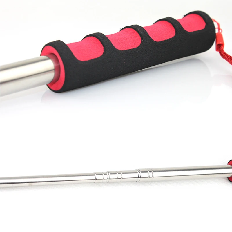 Asta Telescopica Per Bandiere - Estensibile 2.5 M, Acciaio Inox, Con 4 Ganci, Impugnatura Antiscivolo