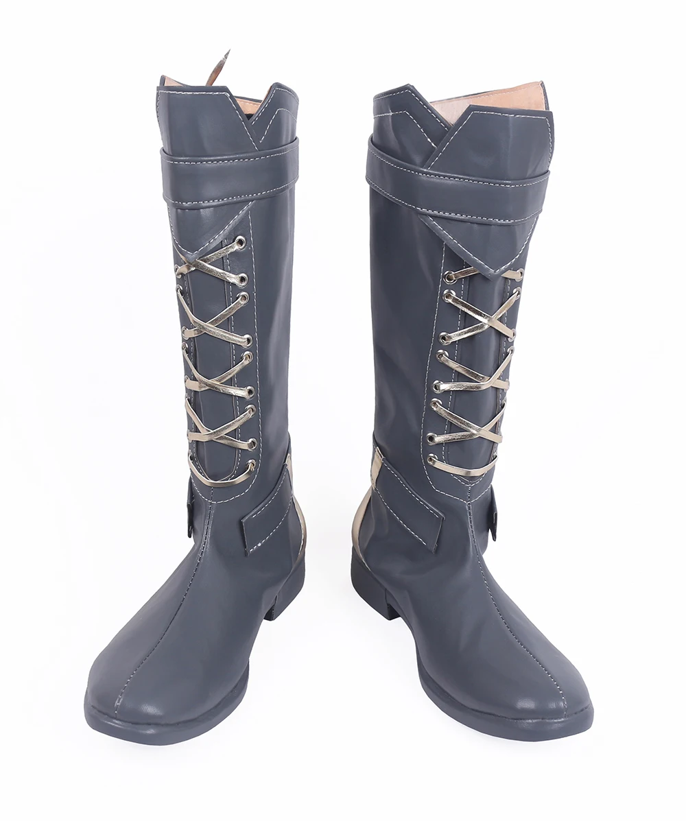 Ashe Elizabeth Caledonia Calamity Grey Cosplay Boots (2)