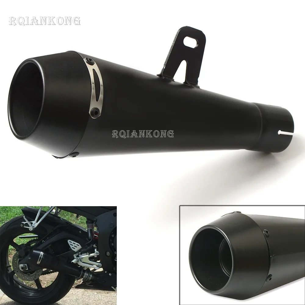 

51MM Exhaust Pipe Universal Motorcycle Modified Muffle Exhaust Pipe tail Stainless Steel For YAMAHA YZF R1 R6 R6S FZ 1 4 FZ 6 R
