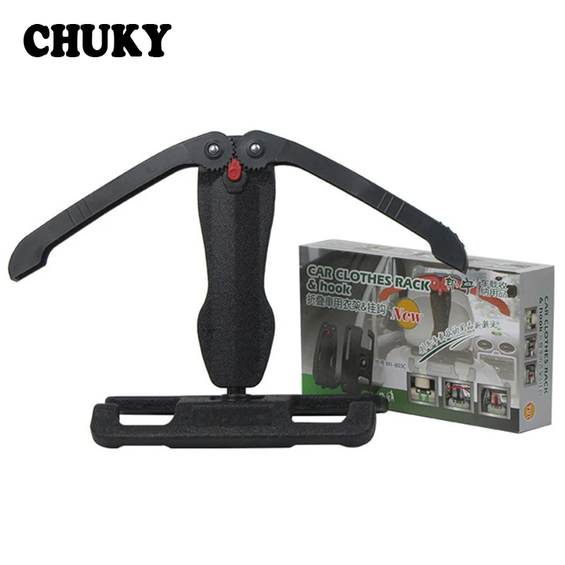 

CHUKY 1pcs Car Styling Folding Hanger Hooks With Safety Rail For Honda Toyota Corolla CHR Skoda Octavia A7 A5 Rapid Fabia Superb