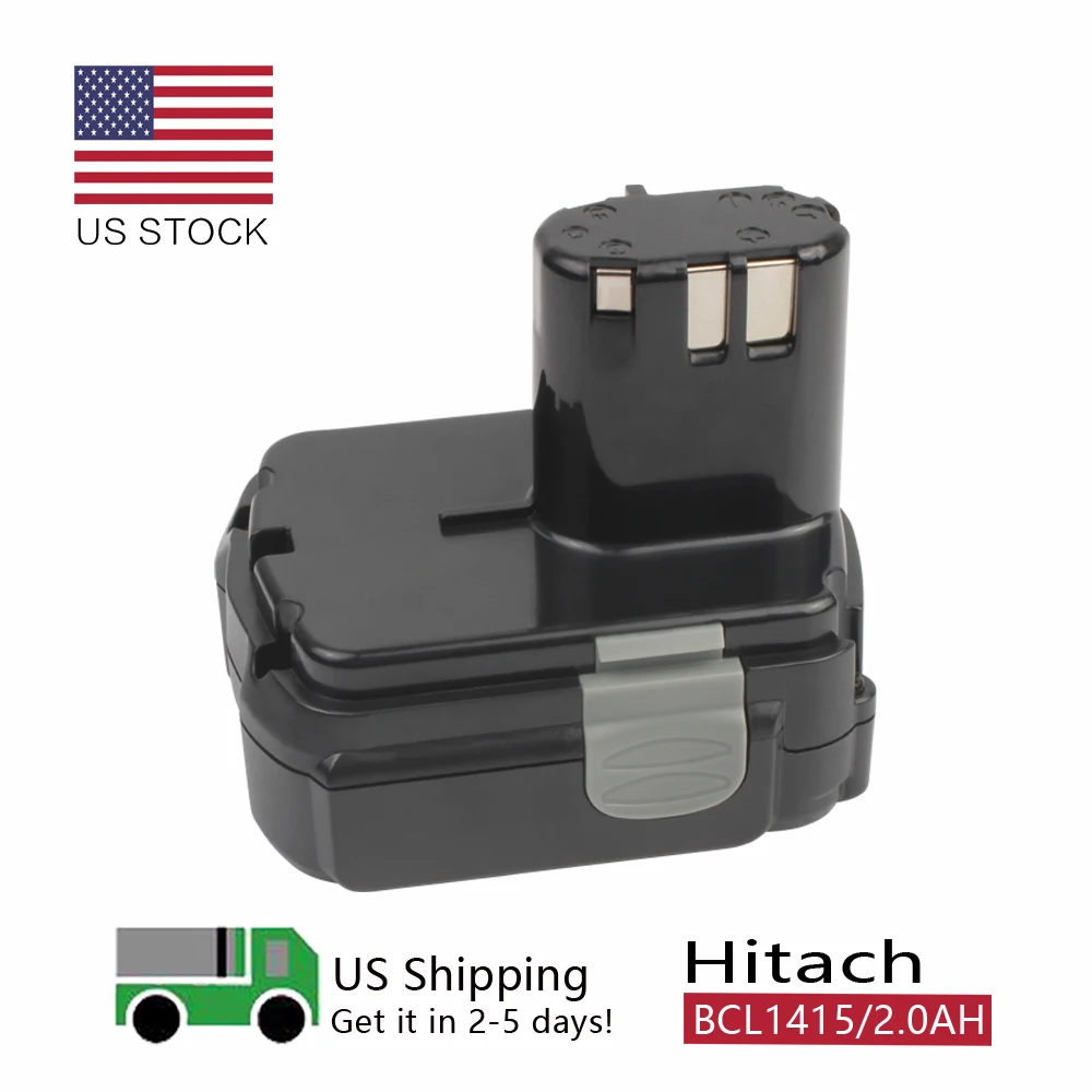 VANON For Hitachi BCL1415 14.4V 2000mAh Li-ion Rechargeable Power Tools Battery for HITACHI 2.0Ah EBL1430 DS14DV BSL1415