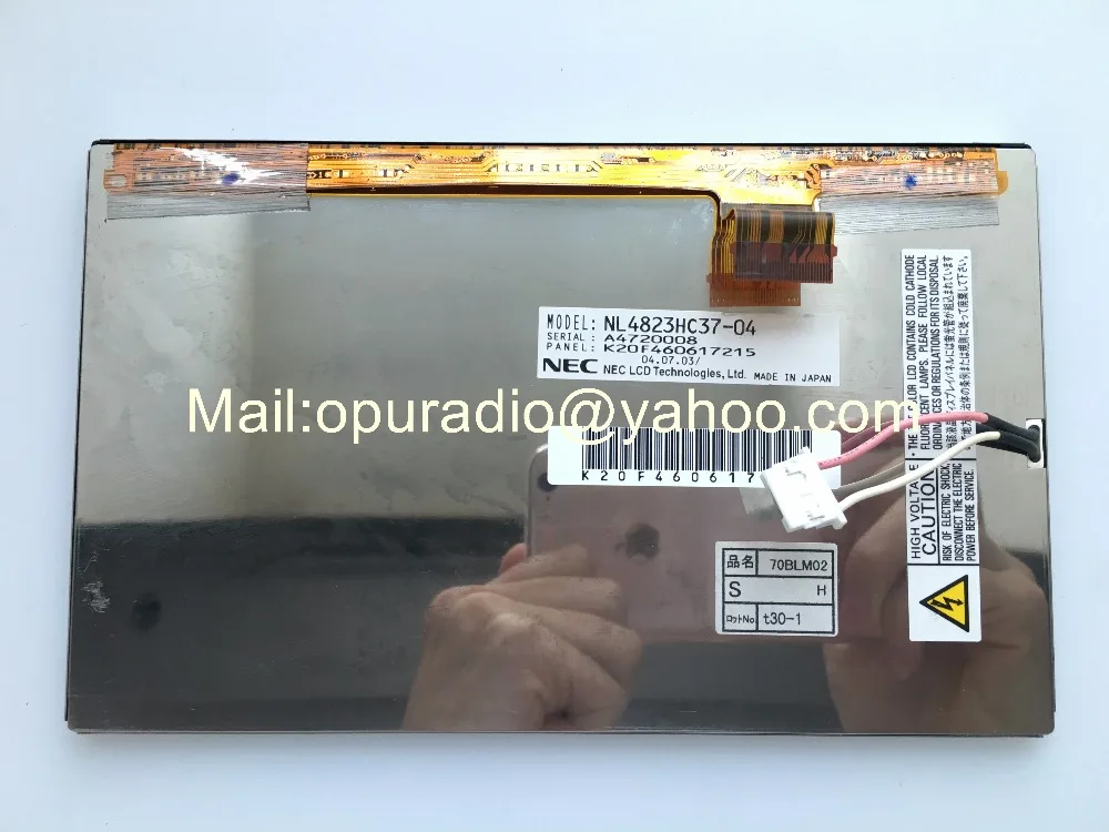 Оригинальный автомобильный жк-дисплей NEC 6 5 дюйма экран 480*234 CCFL TFT панель NL4823HC37 для