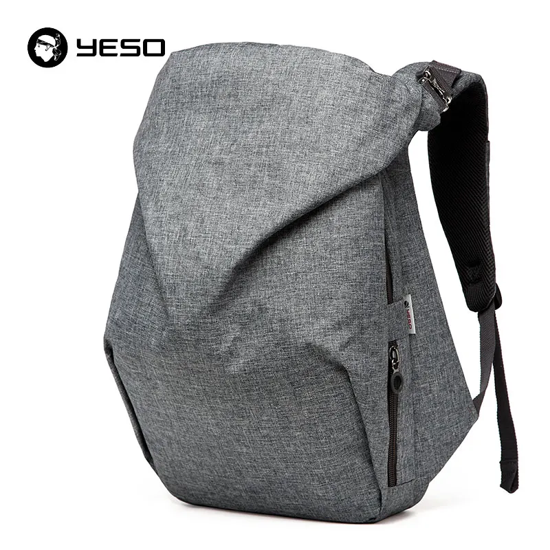 

YESO Large Capacity Travel Backpack For Men Asymmetrical Multifunction Oxford Backpack 2019 New 3 Color 15 Inch Casual Backpacks