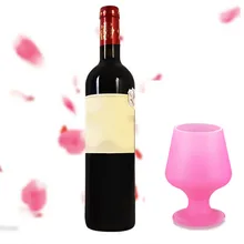 Новые розовые цвета силиконовый бокал Небьющийся бесшовный резиновый пивной кружка термос Кубок#30