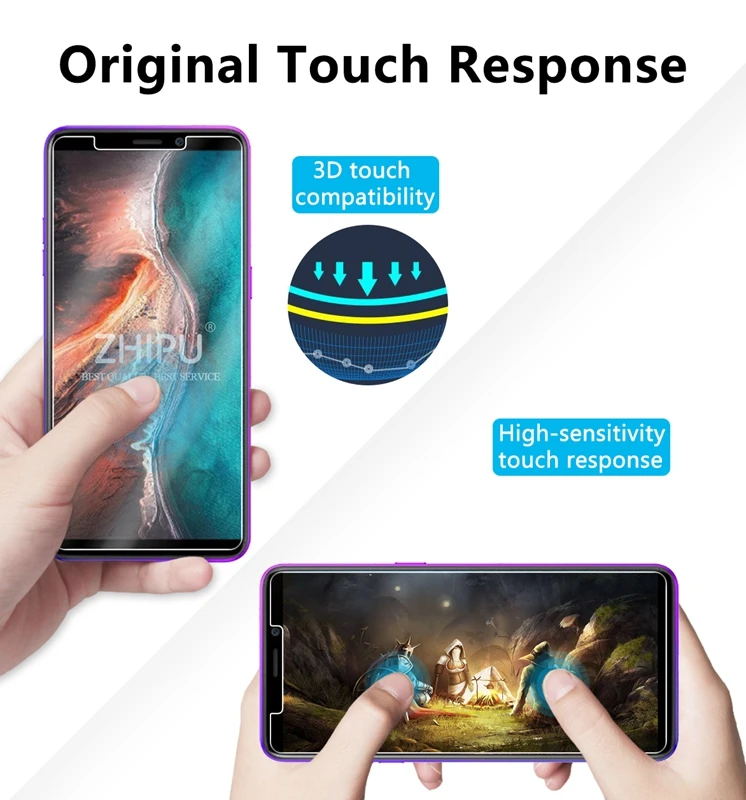 Закаленное стекло для ULEFONE P6000 PLUS защита экрана 2.5D 9H закаленное защитная