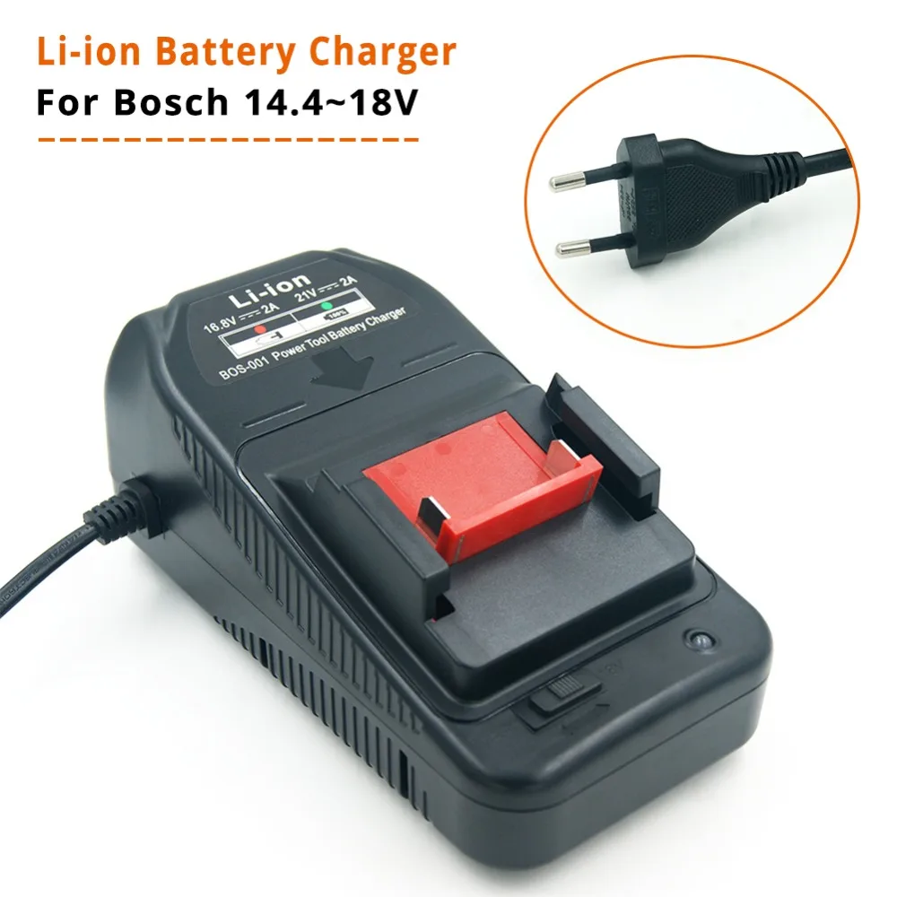

Li-ion Battery AL1814CV Replacement Charger for Bosch 14.4V 18V BAT609 BAT610G BAT618 BAT607 BAT607G US/EU Plug