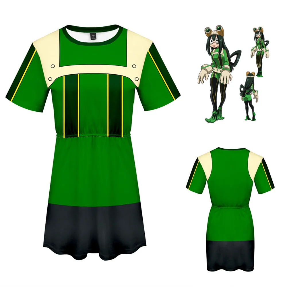 My Hero academic Boku no Midoriya Izuku костюм для косплея Bakugou Katsuki платье летнее женское модное