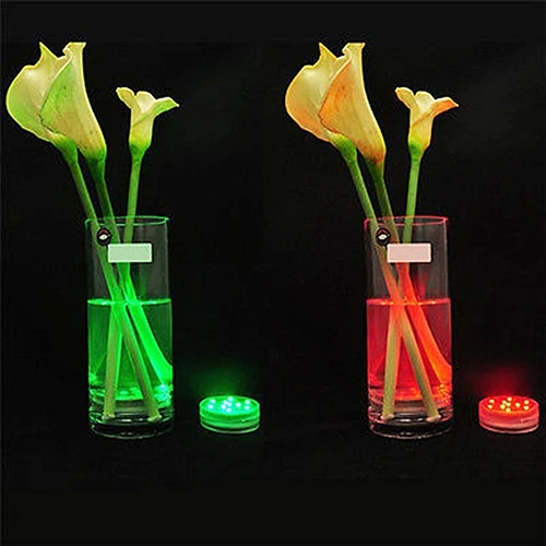 Waterproof 10 LED Submersible Remote Control Light for Vase Wedding Fish Tank (2)