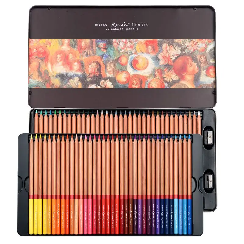 

Oily Color Pencils Set 24/36/48/72 Professional Sketch Pencil Lapices De Colores for Coloured Drawing Pencil Set Art Supplies