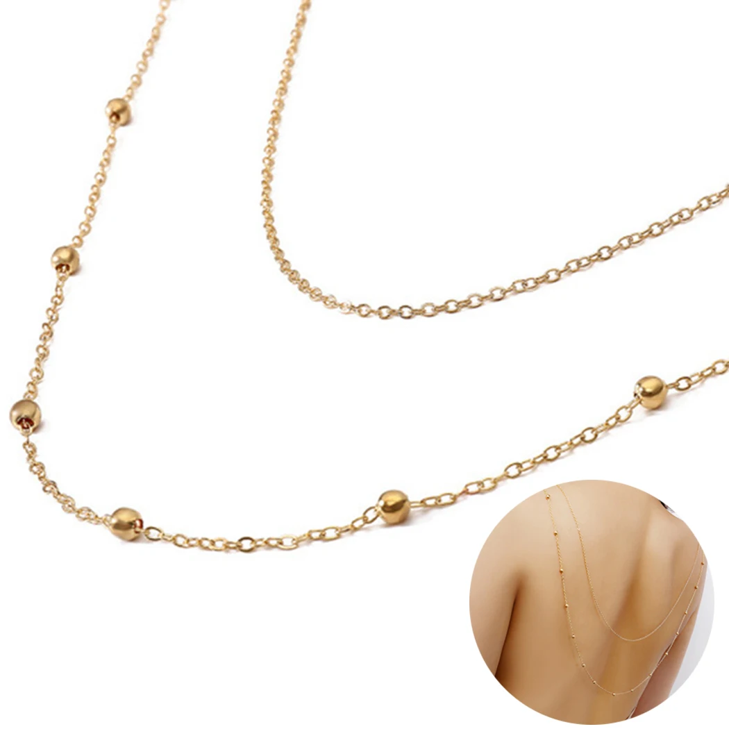 

New Fashion Punk 2019 Necklace Back Necklace Simple Back Necklace Necklace Lady Dropshipping Body Chain for Party