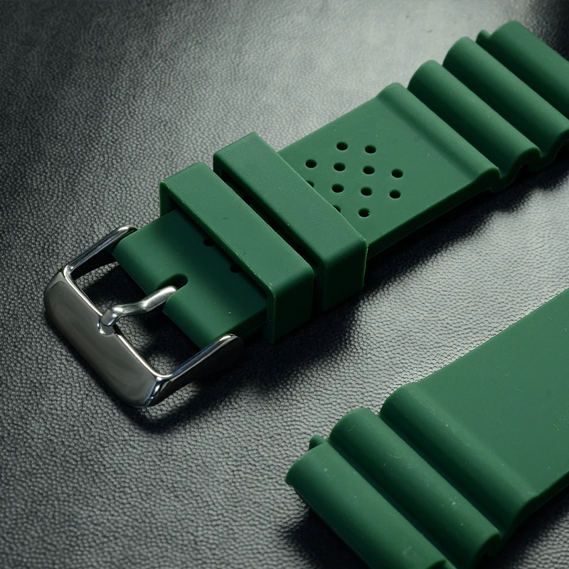 Сан Мартин высокое качество резиновый ремешок для часов мужские часы запасной браслет ремешок для спортивных часов с пряжкой