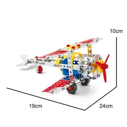 Сделай Сам металлический сплав сборки Большие размеры истребитель бомбардировщик модель самолета Buliding Блоки Игрушки