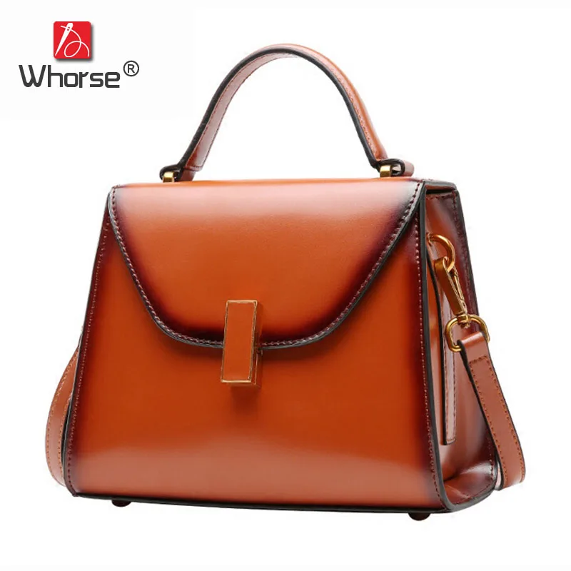 

European and American Style Genuine Leather Women Saffiano Bag Cowhide Handbag Crossbody Shoulder Messenger Bags Small W08950