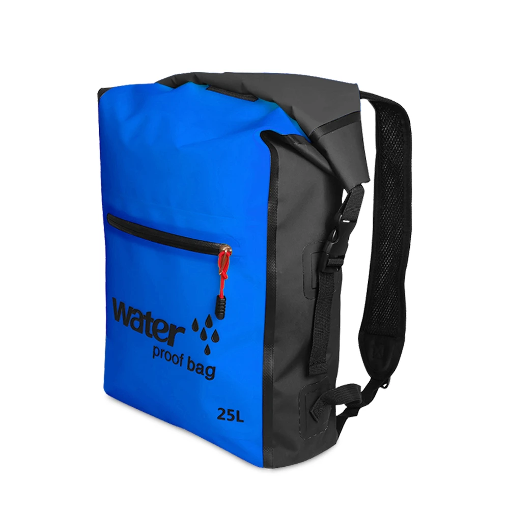 Dark blue 25L открытый Водонепроницаемый сухой мешок Рулон Топ плавающий рюкзак сумка для плавания для каякинга рафтинг, гребля реки походная сумки для плавания - Цвет: Dark blue